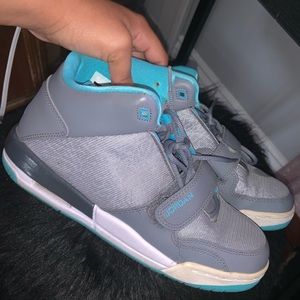 Grey and blue air Jordan’s